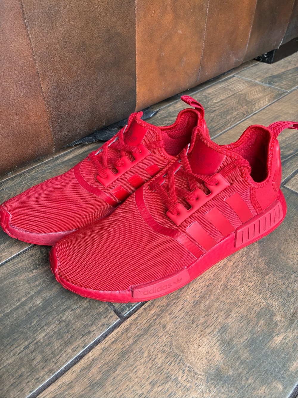 Adidas Red Low-Top Sneakers
